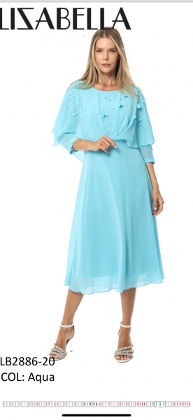 2886 Turquoise Dress