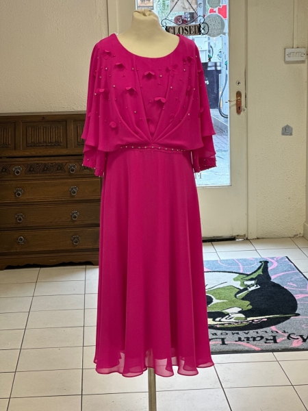 2886 - Hot Pink Dress