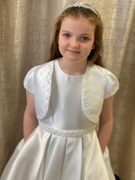 443 Communion Dress White