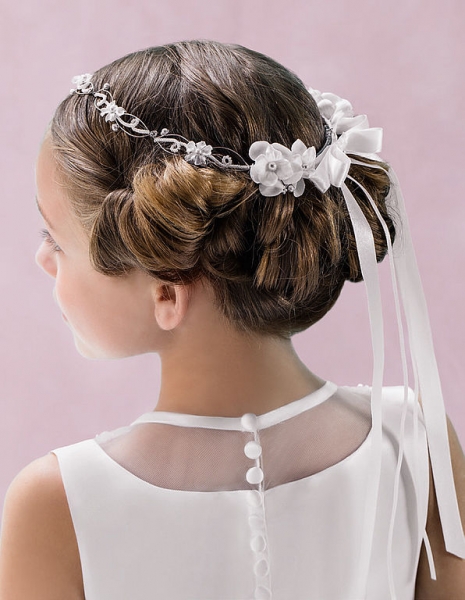 FLORAL CROWN WITH RIBBONS