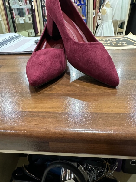 MAROON SUEDE SHOES