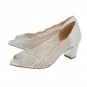 Immy Shoes - Silver Diamante