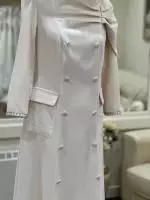 9832-3 Cream Coat Dress by Carmen Melero 2