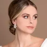 are738 Flower andpearl earring small image