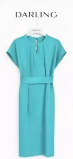 2622 Turq blue dress.jpeg image