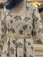 VO922 Navy Gold Dress 5.jpeg image