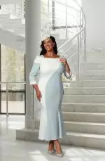 DU706TJ mint ivory dress Veromia.jpeg image