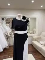 2384 Black Ivory Dress 1.jpeg image