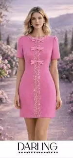 2624 Candy Pink Dress 1.jpeg image