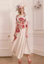 66798 Ecru Peony John Charles Dress image