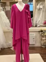 du617-fuschia-trousers-suit