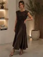 D2646 CHOCOLATE DRESS image
