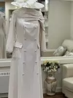 9832-3 Cream Coat Dress by Carmen Melero 1