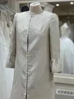 5818-0 Carmen Melero Ivory dress and coat 2