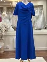 C322 Royal Blue Cowl neck dress 2.jpeg image