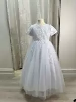 FG025S Communion Dress White image