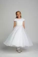 CT1352 Communion Dress White 1 image