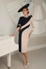 992135 Pink Navy Dress.jpeg image