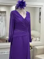 VO1626 Cadburys Purple Occasion Wear Dress by Veromia 3