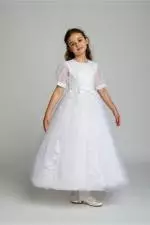 CT5241 Communion Dress White image