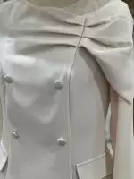 9832-3 Cream Coat Dress by Carmen Melero 4