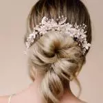 ar615 Pink Bridal Comb image