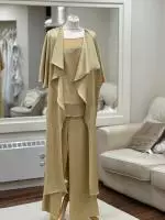 52591 Carla Ruiz Gold Trouser Suit image