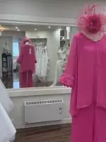 7420-20 Cerise pink trousers suit 3 image