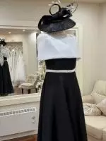 9g199 Black and Ivory Dress 3.jpeg image