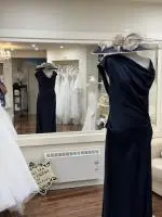 53025 Navy Satin dress from Carla Ruiz 2.jpeg image