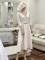 7071V Teresa Ripoll Cream mother of the bride dress 1