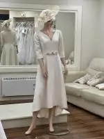 7071V Teresa Ripoll Cream mother of the bride dress 7