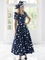 knee length dresses for ladies Floral French Vintage Dress Fairycore Angelcore