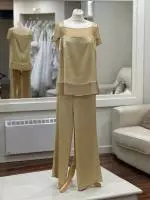 52591 Carla Ruiz Gold Trouser Suit 2 image