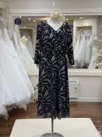 Carly Navy Gold Dress 1.jpeg image