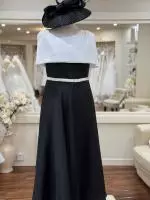 9g199 Black and Ivory Dress 1.jpeg image