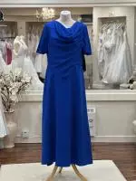 C322 Royal Blue Cowl neck dress.jpeg image