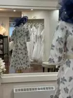 VO922 Navy Gold Dress 2.jpeg image