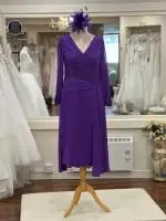 VO1626 Cadburys Purple Occasion Wear Dress by Veromia