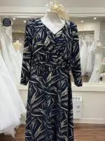 Carly Navy Gold Dress 2.jpeg image