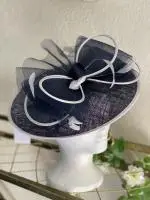 230039 NAvy White Fascinator 2.jpeg image