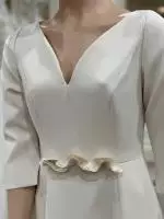 7071V Teresa Ripoll Cream mother of the bride dress 4