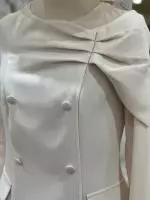 9832-3 Cream Coat Dress by Carmen Melero 3