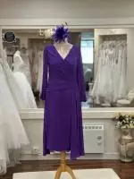 VO1626 Cadburys Purple Occasion Wear Dress by Veromia 1