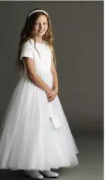 2413 Communion Dress White image
