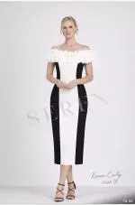 2392-40 Seren Dress Black and Ivory .jpeg image