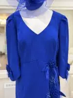 DU738TJ ROYAL BLUE DRESS 3 image