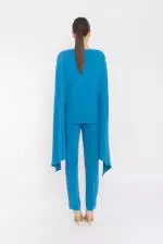 52052 Turquoise trousers suit - carla ruiz 1
