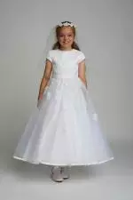 CT5242 Communion Dress White 1 image